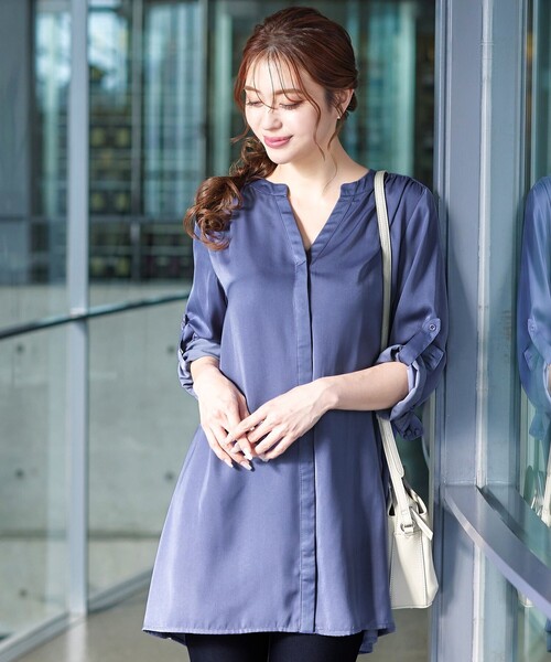 「Tiaclasse」 長袖ブラウス M ピンク レディース_画像7