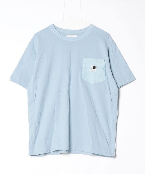 sacai(サカイ) 半袖Tシャツ「carharttコラボ」 2 ブルー メンズ sacai(サカイ) 半袖Tシャツ「carharttコラボ」 2 ブルー メンズ