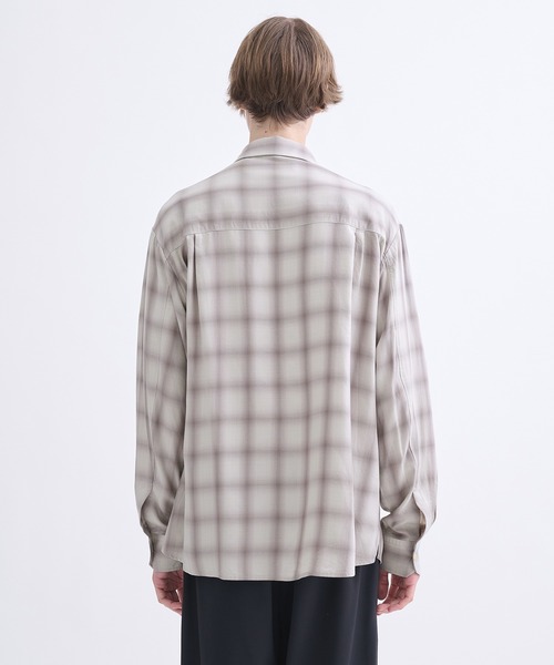 CULLNI（クルニ） シャツ 「CULLNI」別注 Leather Pocket Check L/S