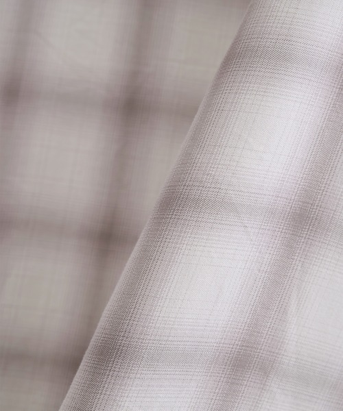 シャツ 「CULLNI」別注 Leather Pocket Check L/S Shirts メンズ