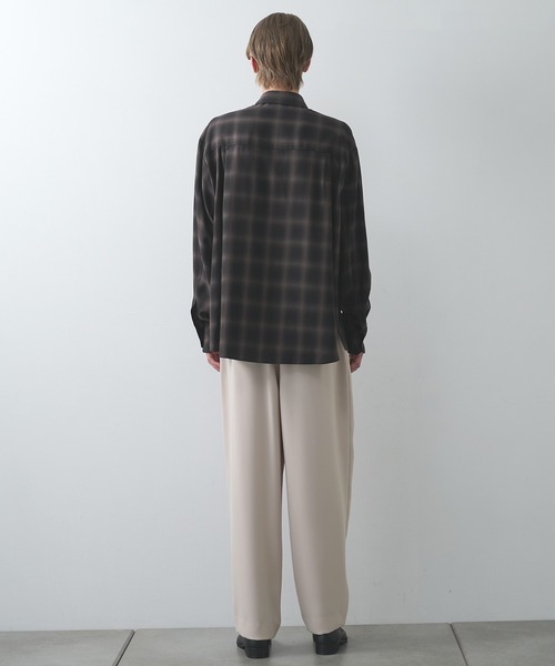 CULLNI（クルニ） シャツ 「CULLNI」別注 Leather Pocket Check L/S