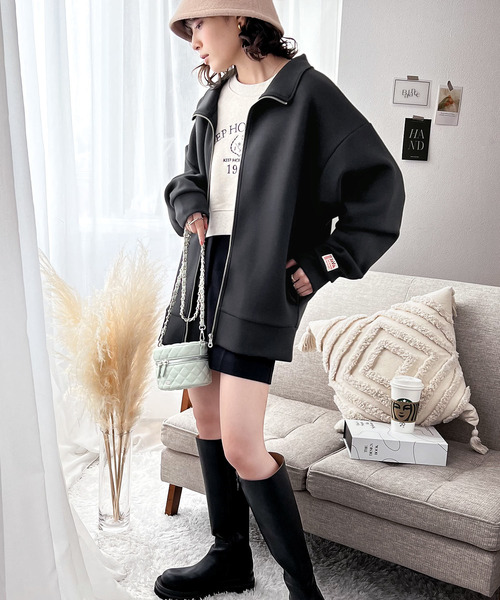 「Java」 ブルゾン LARGE ブラウン レディース_画像2