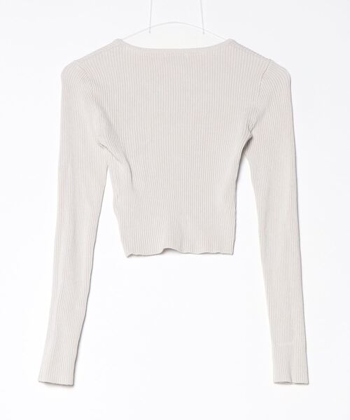 「GYDA」 長袖ニット FREE ライトグレー レディース_画像2