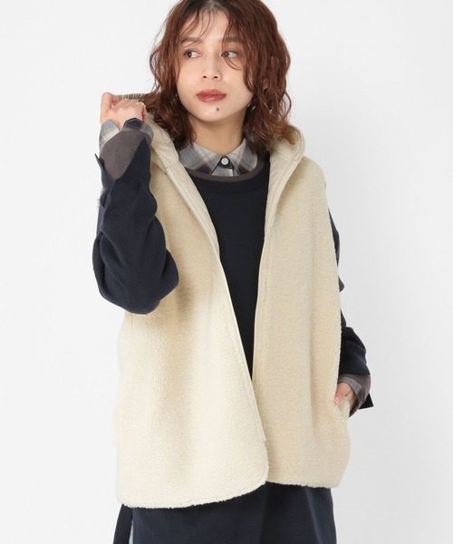 ラリーキルト ボア リバーシブル ベスト セール】ボア×キルト