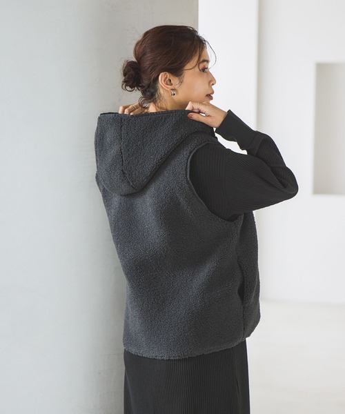 美品　AP STUDIOダウンボアベスト　リバーシブル リバーシブルボアベスト | [公式]スタディオクリップ（studio CLIP）通販