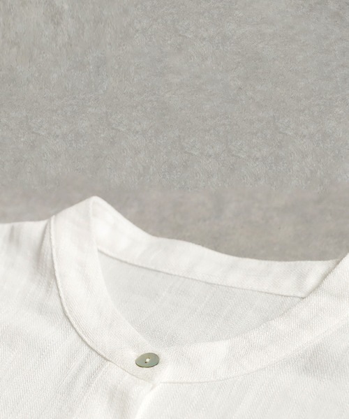 「antiqua」 半袖ブラウス ONESIZE ダークグレー レディース_画像6