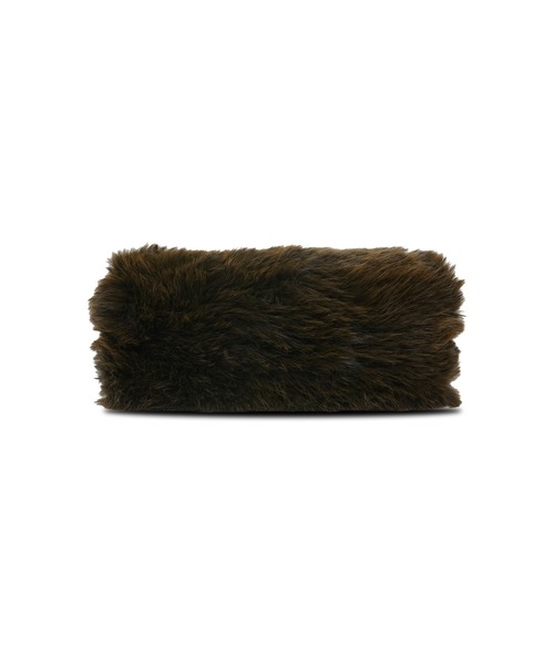 クラッチバッグ パーティーバッグ Faux Fur Clutch Bag ー Brown レディース