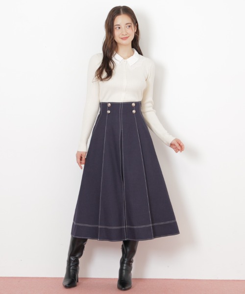 値引きしました❗️ジルスチュアートスカート新品 JILL by JILL STUART（ジルバイジルスチュアート） スカート フロント