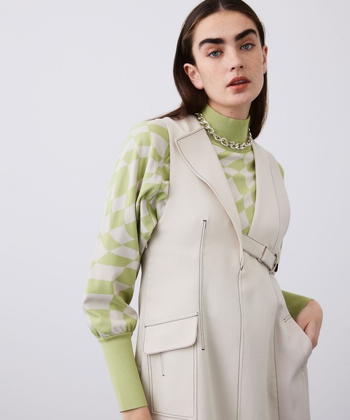 「UNITED TOKYO」 長袖ニット FREE ライトブルー レディース_画像2