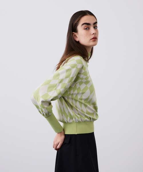 「UNITED TOKYO」 長袖ニット FREE ライトブルー レディース_画像8