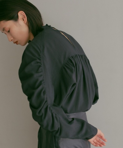 「CASA FLINE」 長袖ブラウス FREE ネイビー レディース_画像5