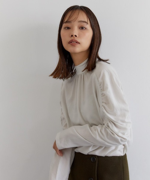 「CASA FLINE」 長袖ブラウス FREE ネイビー レディース_画像6