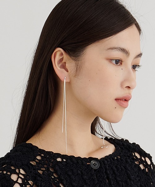 14kgf ２ｗａｙチェーンロングピアス THE PAUSE ピアス 「THE PAUSE」2WAYチェーンピアス レディース
