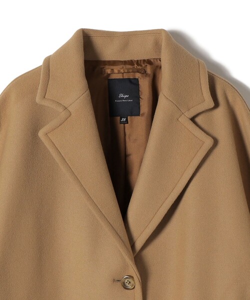 SHIPS（シップス） コート チェスターコート SHIPS Primary Navy Label