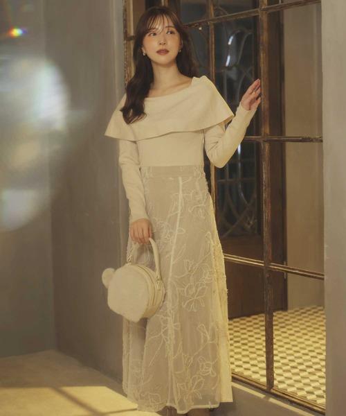 NOELA（ノエラ） ワンピース 「15周年」モール刺繍ドッキング