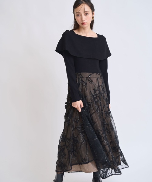 NOELA（ノエラ） ワンピース 「15周年」モール刺繍ドッキング