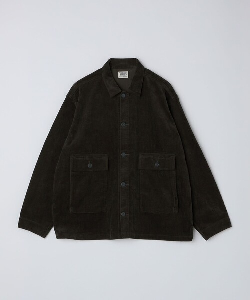 SHIPS（シップス） コーデュロイジャケット LARGE ダークグレー メンズ