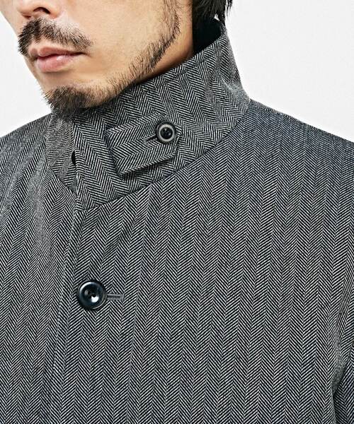 MEN'S MELROSE 「MEN'S MELROSE」 ステンカラーコート 3 グレー メンズ