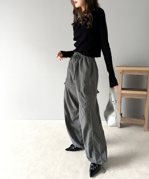 「Java」 カーゴパンツ SMALL ブラック レディース_画像6