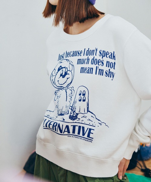 RNA♡アールエヌエー♡切り替えトレーナー RNA（アールエヌエー） tシャツ M2591 トンプキン宇宙トレーナー