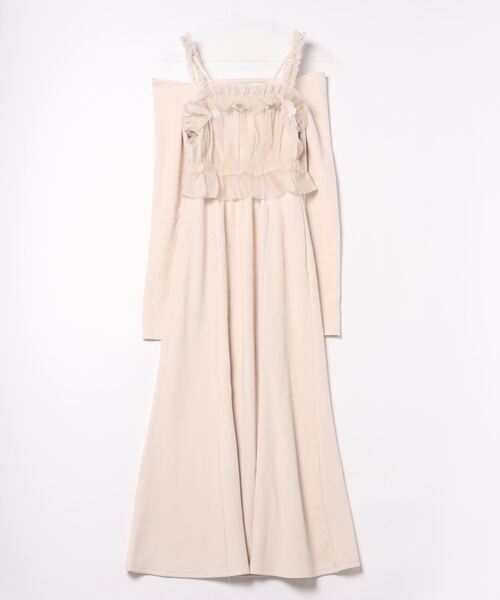 「dazzlin」 コンビワンピース SMALL アイボリー レディース_画像2