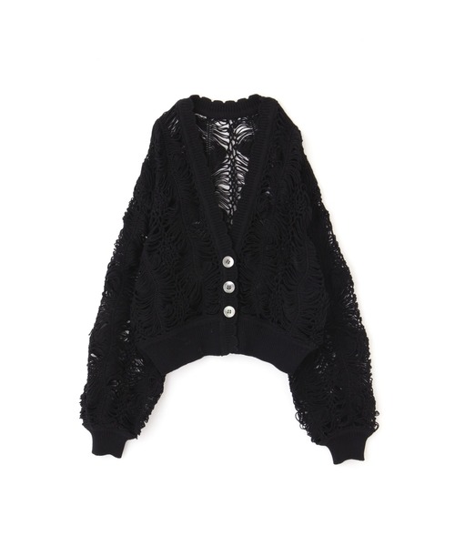 「JILL STUART」 ニットカーディガン FREE ベージュ レディース_画像4