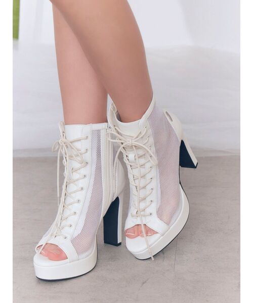 EATME（イートミー） ブーツ レースアップシアーブーツサンダル