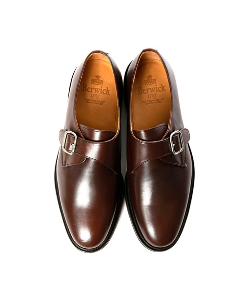 「Berwick1707」 シューズ 7 ダークブラウン メンズ_画像3