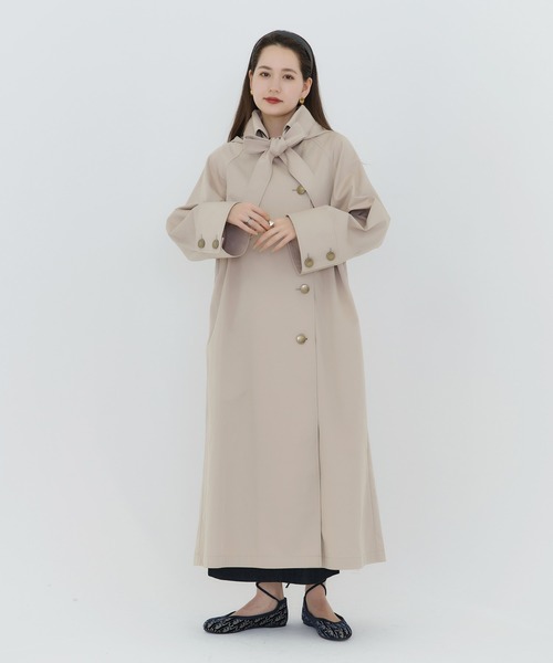 「TINA：JOJUN」 スプリングコート M ネイビー レディース_画像3