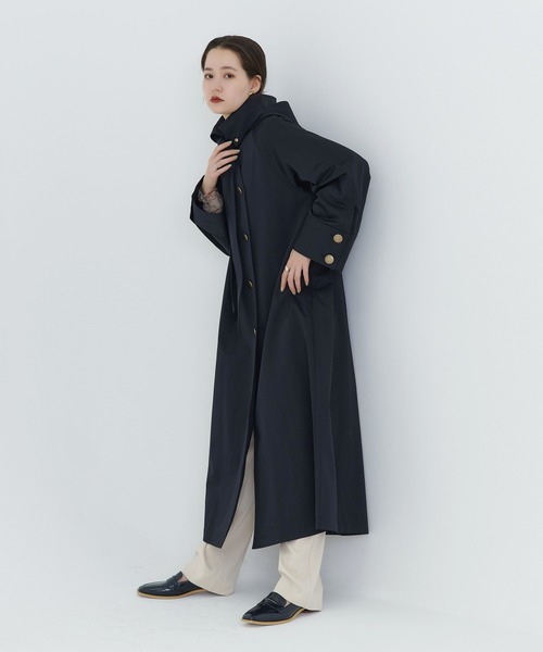 「TINA：JOJUN」 スプリングコート M ネイビー レディース_画像8