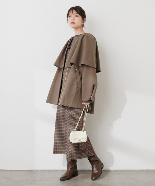 「natural couture」 コート FREE アイボリー レディース_画像9