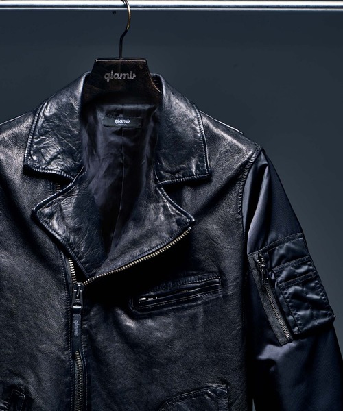 glamb（グラム） レザージャケット M ブラック メンズ : ZOZOTOWN