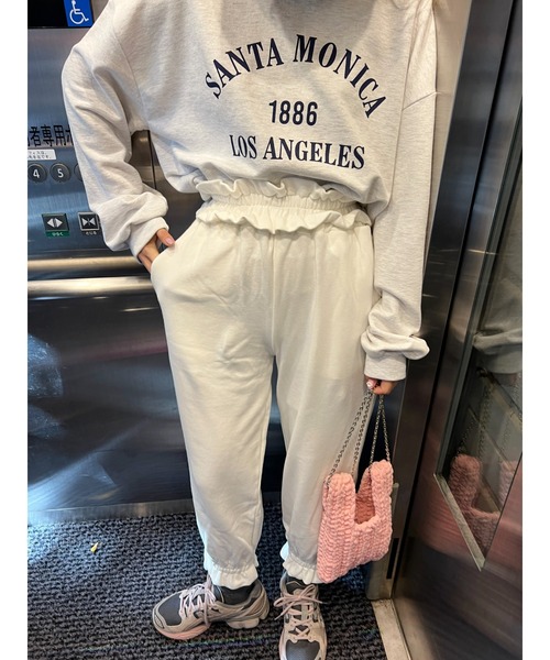 「WC」 スウェットパンツ FREE ホワイト レディース_画像7