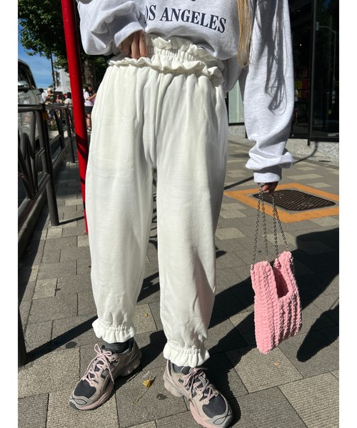 「WC」 スウェットパンツ FREE ホワイト レディース_画像10