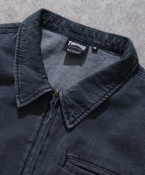 THRASHER（スラッシャー） デニムジャケット gジャン 「THRASHER