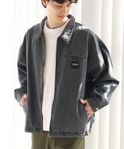 THRASHER（スラッシャー） デニムジャケット gジャン 「THRASHER