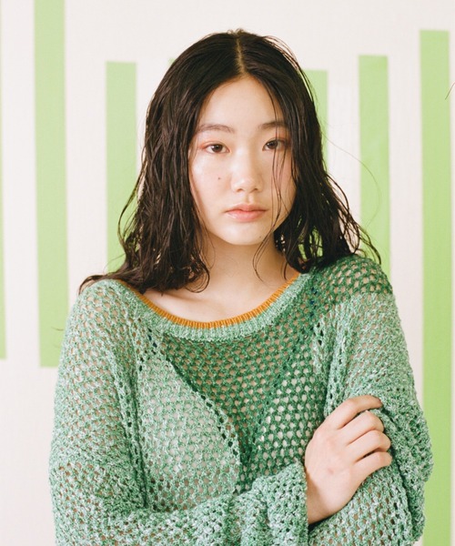 PAMM（パム） 長袖ニット フリー グリーン レディース : ZOZOTOWN