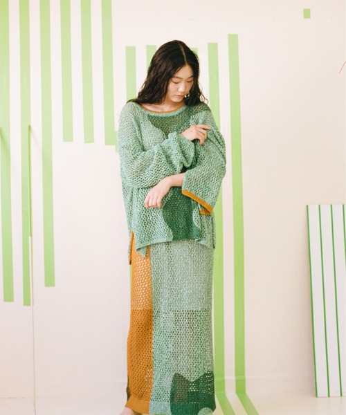 PAMM（パム） 長袖ニット フリー グリーン レディース : ZOZOTOWN