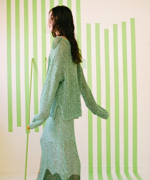 PAMM（パム） 長袖ニット フリー グリーン レディース : ZOZOTOWN