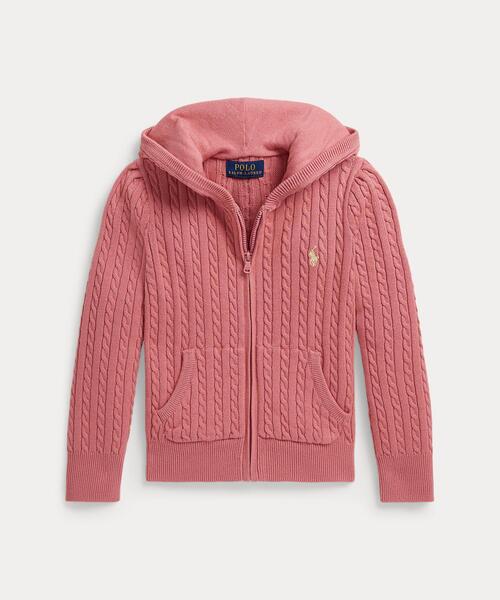 POLO RALPH ZIP LAUREN/BASIC RALPH POLO ラルフローレン) (ポロ Amazon.co.jp: 短丈 レッド ピンク ジップパーカー LAUREN トップス