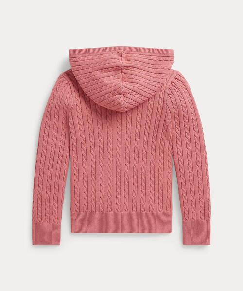 新品ポロラルフローレン　ミニケーブルコットンフルジップパーカーL Polo Ralph Lauren Childrenswear パーカー ミニケーブル コットン
