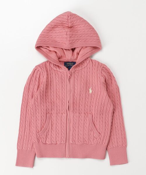 Ralph Lauren ピンクパーカー フード付き Polo Ralph Lauren Childrenswear ラルフローレン パーカー ミニ