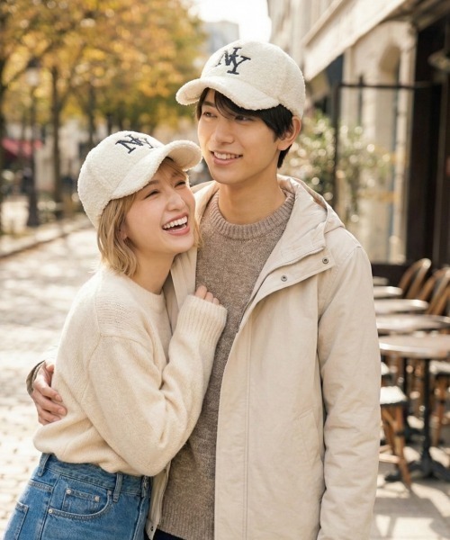 VIBGYOR キャップ 帽子 「IZU」 NYロゴボアフリースキャップ