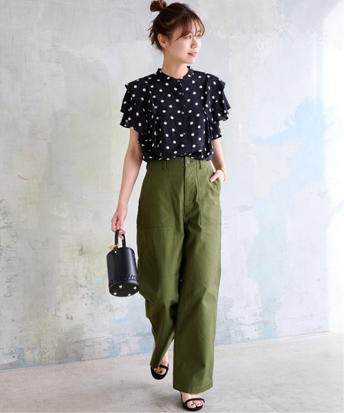 「JOURNAL STANDARD relume」 カーゴパンツ 36 ネイビー レディース_画像4