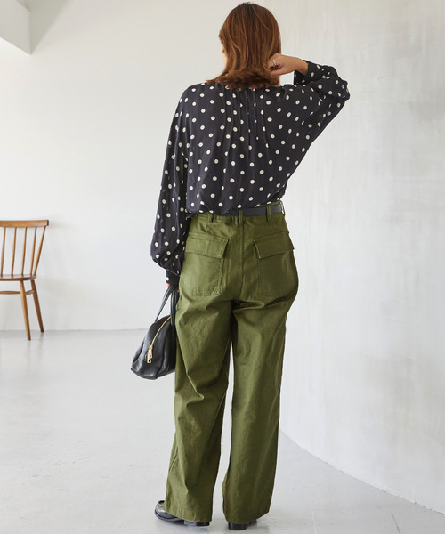 「JOURNAL STANDARD relume」 カーゴパンツ 36 ネイビー レディース_画像7