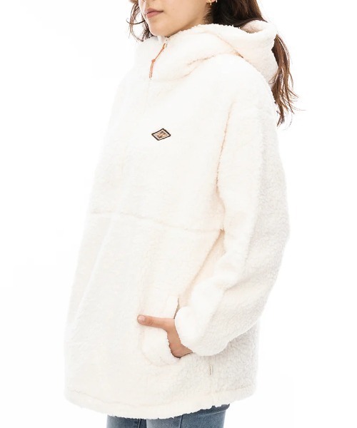 Billabong フード付きアウター ホワイト BILLABONG（ビラボン） ブルゾン アウター FURBOA HALF ZIP/ドロー
