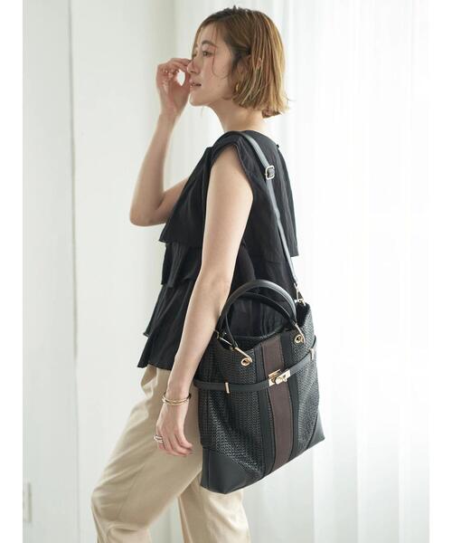 「YECCA VECCA」 2WAYバッグ FREE ベージュ レディース_画像9