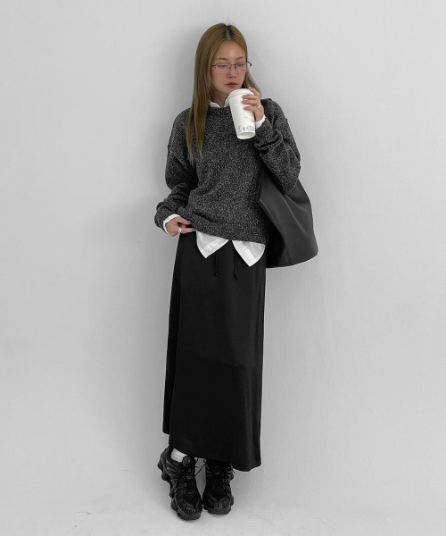 「BLACKUP」 長袖ニット ONESIZE ベージュ レディース_画像7