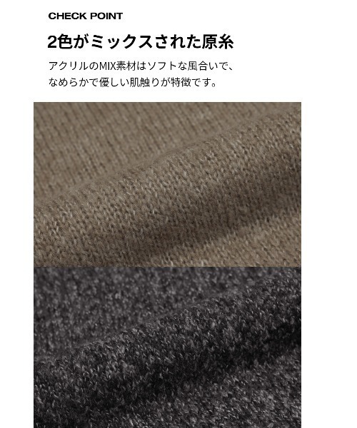 「BLACKUP」 長袖ニット ONESIZE ベージュ レディース_画像8