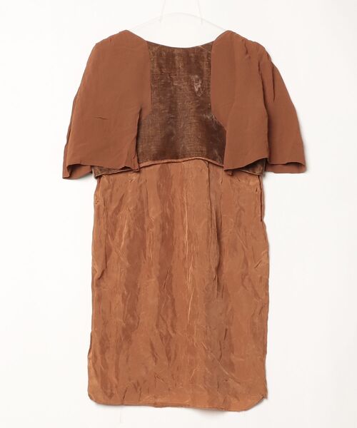 「TOGA PULLA」 半袖ワンピース 1 ブラウン レディース_画像2